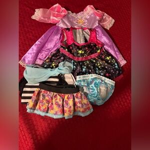 🎁 EUC Build-A-Bear 5-Piece Clothing Lot - Dresses, Top, Skirts, Underwear